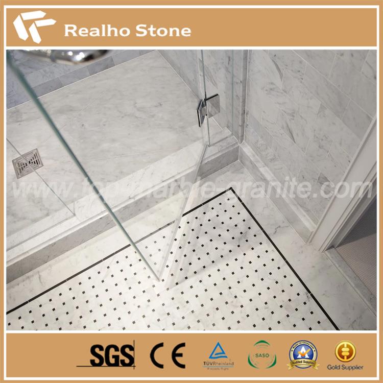 bathroom marble mosaic floor tiles