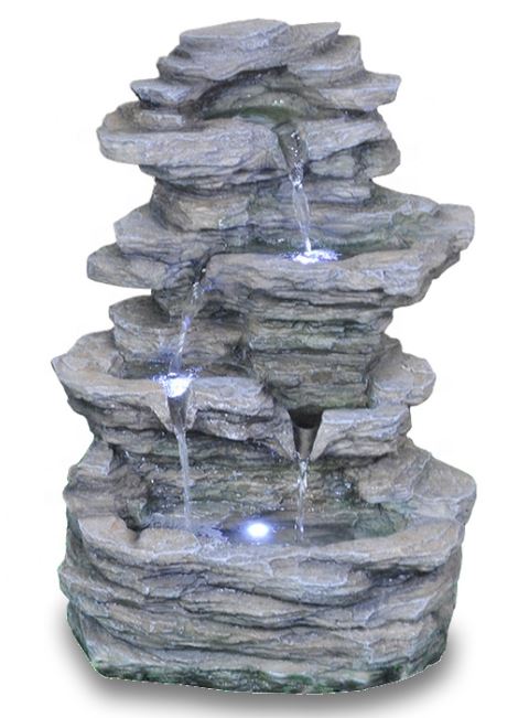 water by mountain