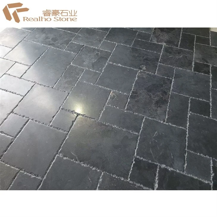 Black Limestone Tiles Paving Stone For Pool,Garden,Courtyard,Flooring factory