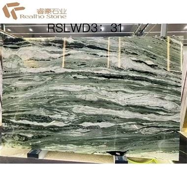 Victoria Green Marble-Luxury Green Natural Stone Slab do blatu Benchtop Vanity Top Wallladding