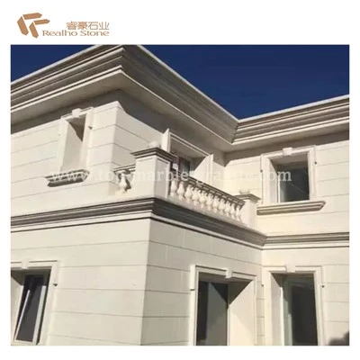Fabryczna cena Syczuan Light White Sandstone do dekoracji na świeżym powietrzu