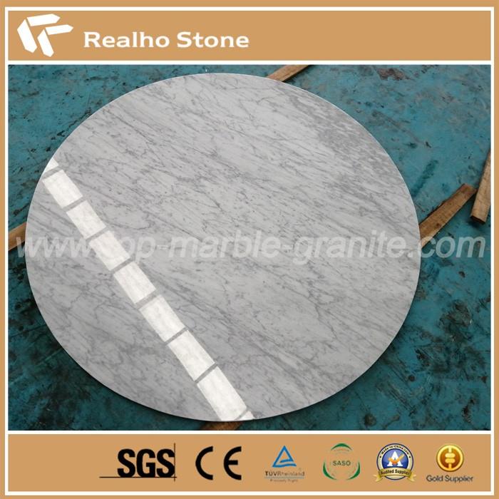 Carrara White Marble Dining Table Top