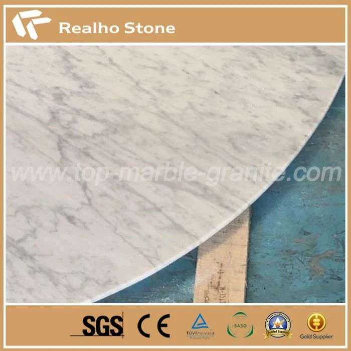 Carrara White Marble Dining Table Top