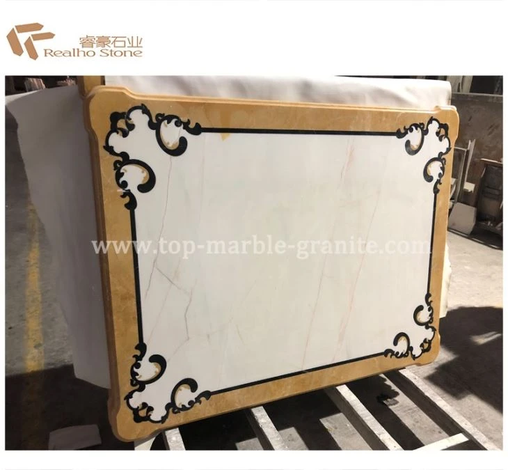 Marble Waterjet Medallion Table Top