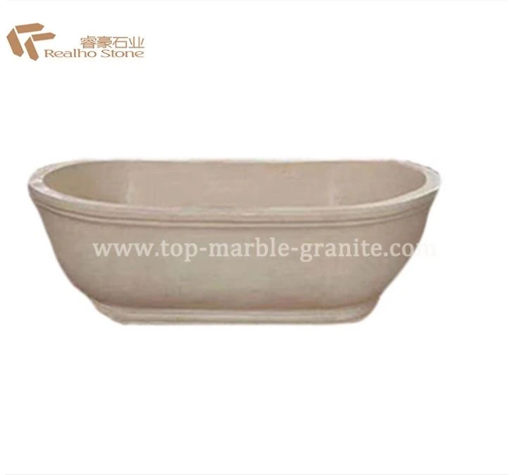 Natural Marble White Carrara Freestanding Bathtub