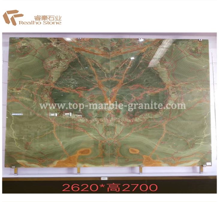 Green Marble Book Match