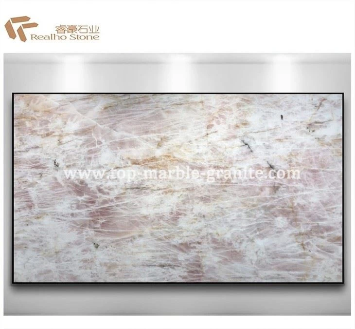 Cristallo Pink Quartz slabs