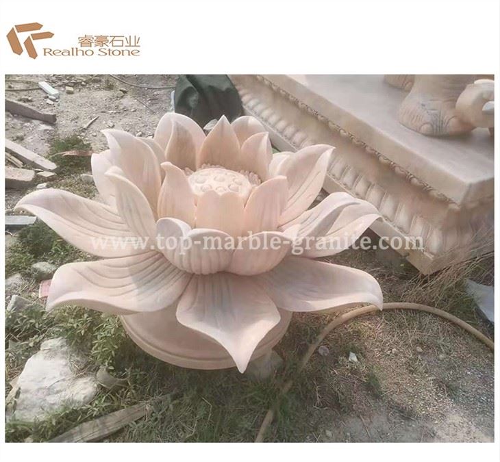 Pink marble lotus