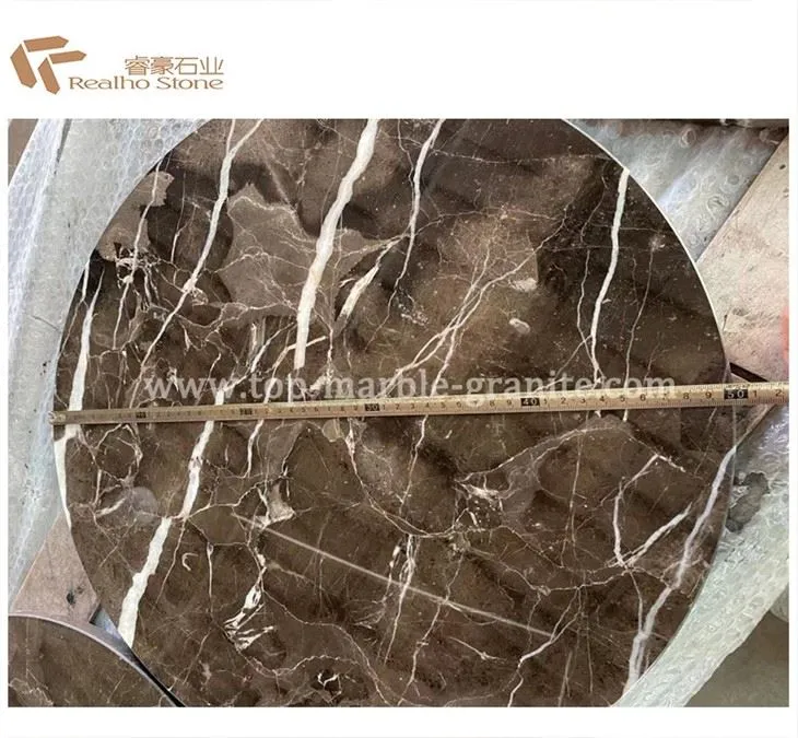 round stone coffee table