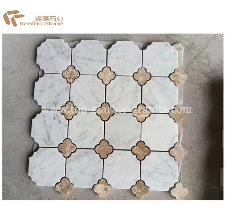 carrara marble mosaic tile