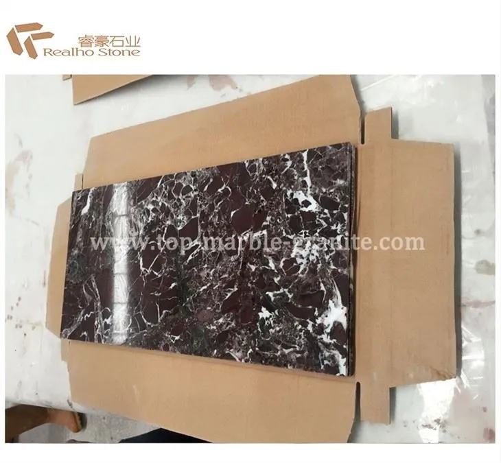 rosso levanto marble tiles